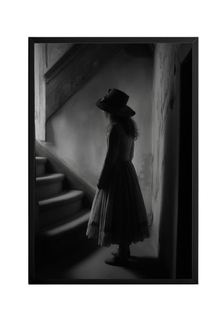 Whispers of Yesterday Wall Art Print — Vintage Nostalgic Portrait Poster