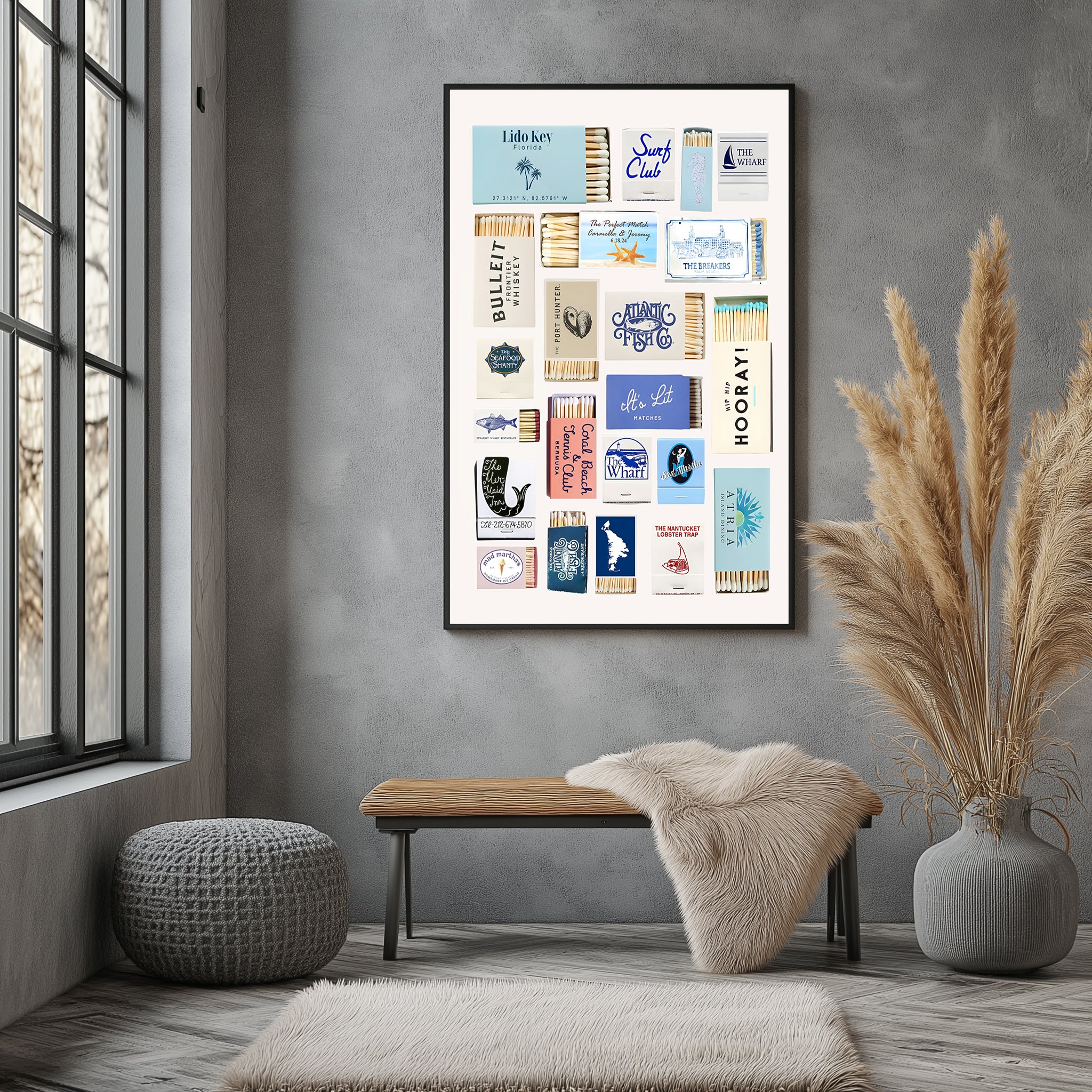 Ephemera Wall Art Print — Vintage Collage Aesthetic Poster