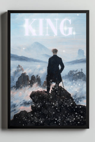 The King Wall Art Print — Bold Royal Quote Poster