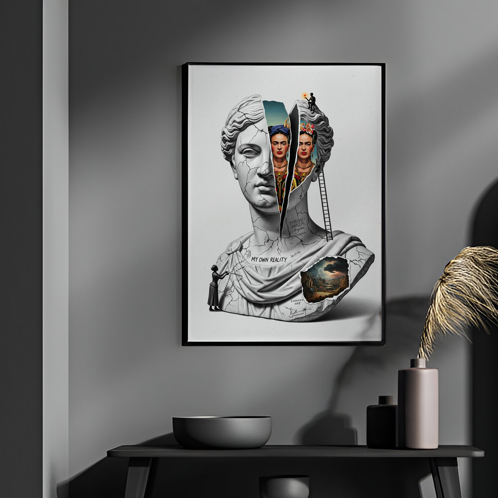 My Own Reality — Frida Kahlo Inspired Wall Art Print