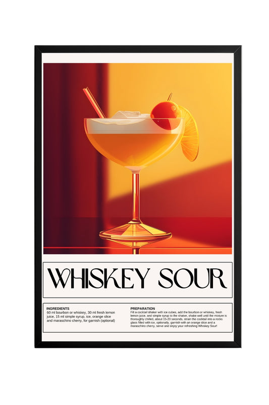 Whiskey Sour –  Tablo Boyutlarında ve Yüksek Kaliteli Poster