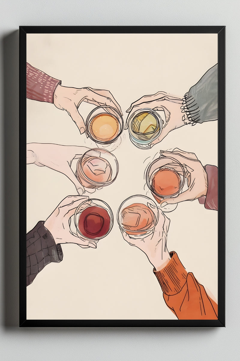 Salude Wall Art Print — Spanish Cheers Toast Quote Poster