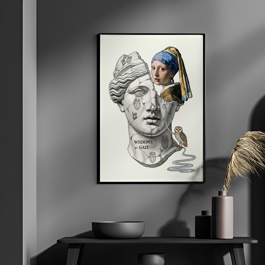Wisdom's Gaze: İnci Küpeli Kız Tablo Boyutlarında ve Yüksek Kaliteli Poster