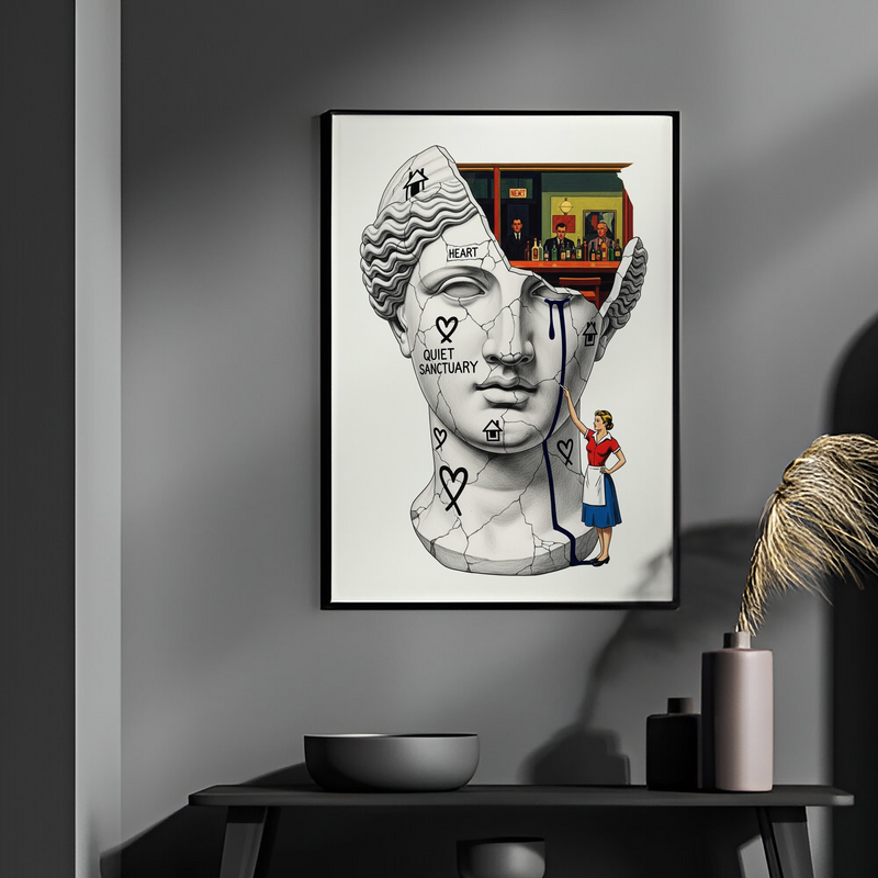 Quiet Sanctuary — Edward Hopper Nighthawks Wall Art Print