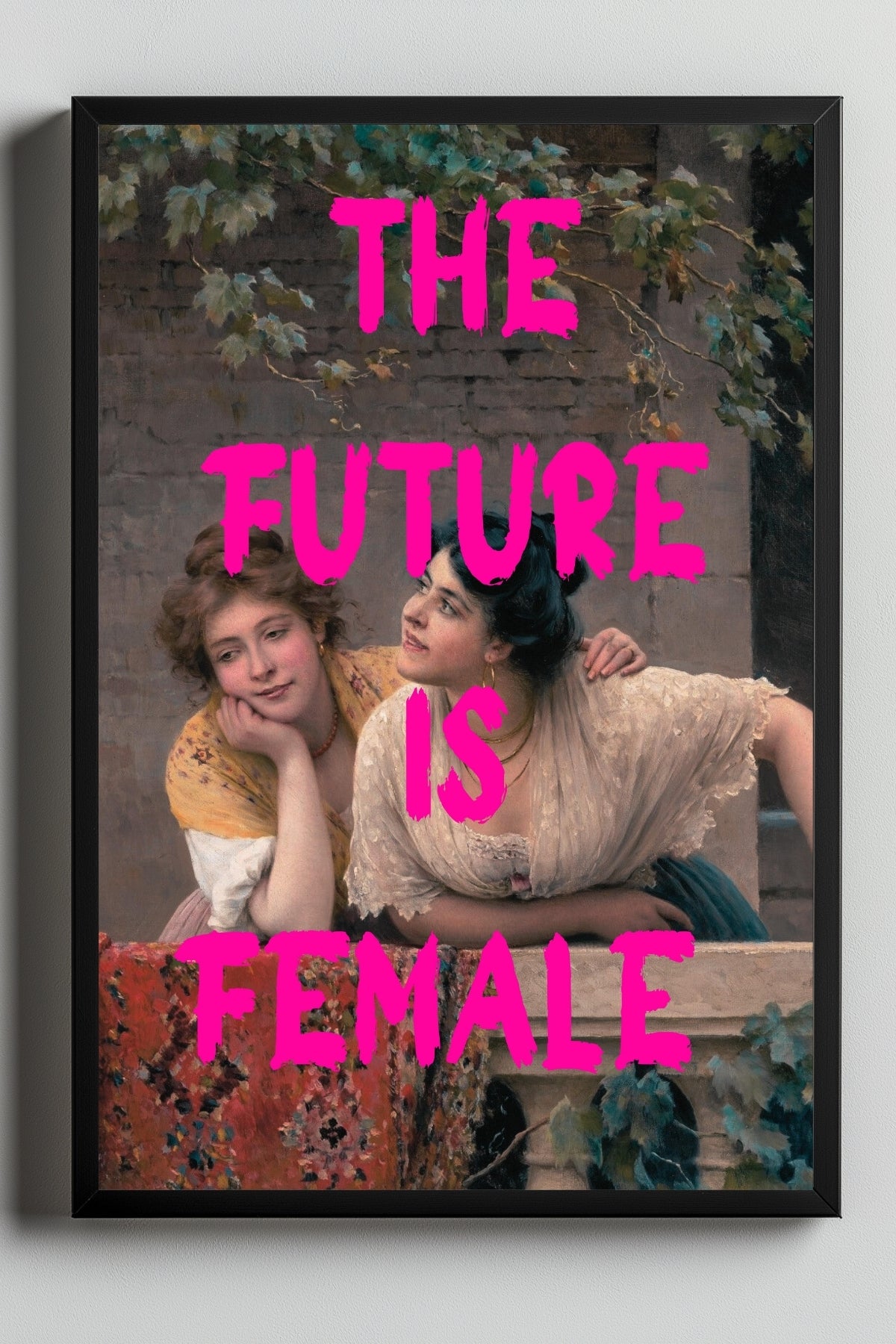 The Future is Female Wall Art Print — Bold Feminist Quote Poster