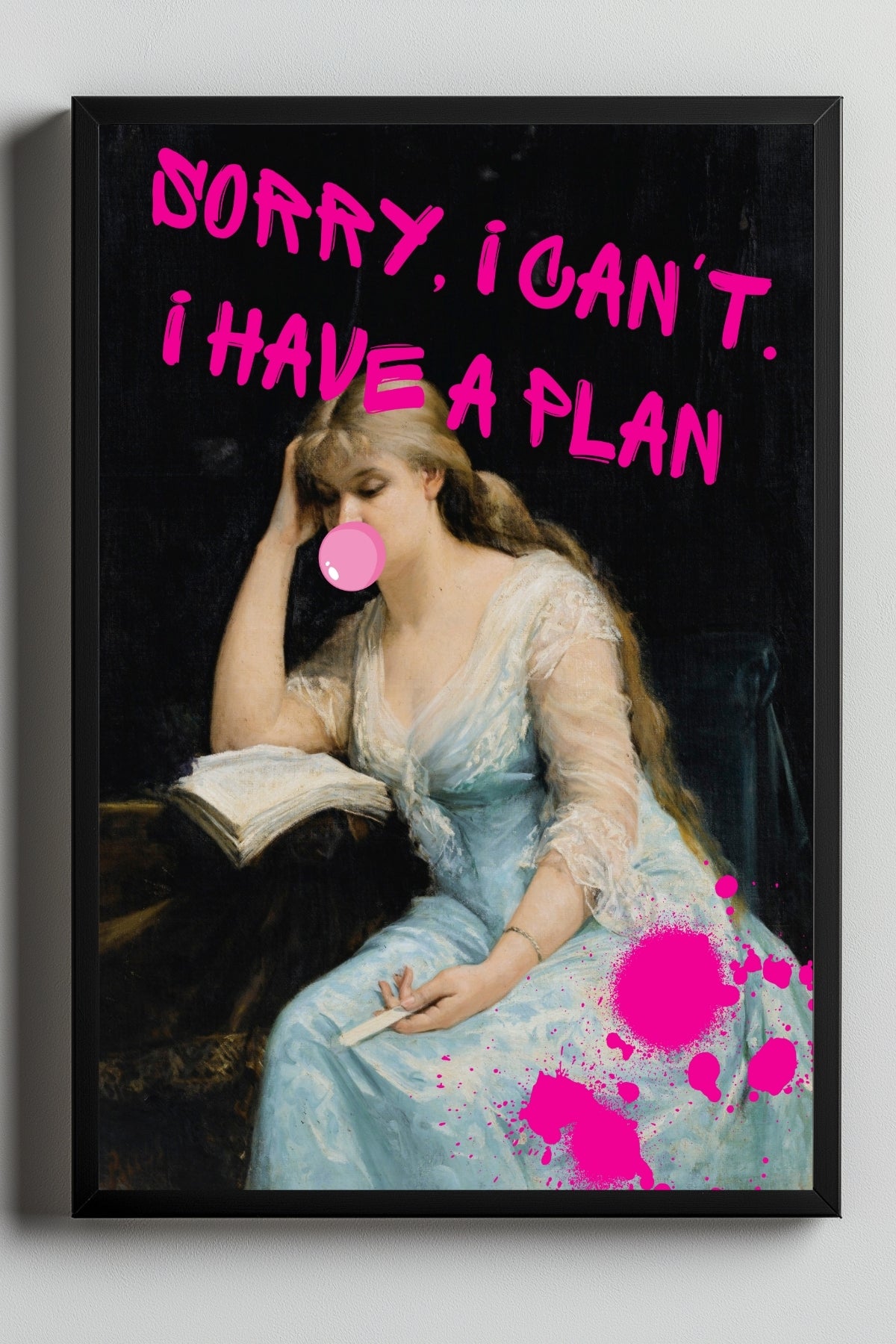 She's Got a Plan Wall Art Print — Strategic Feminine Quote Poster