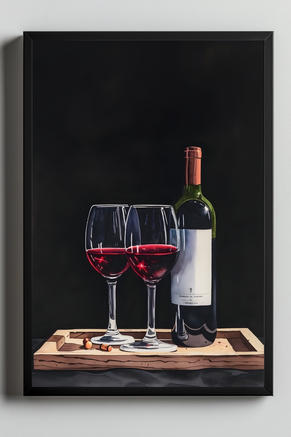 Evening Elegance Wall Art Print — Sophisticated Cocktail Hour Poster