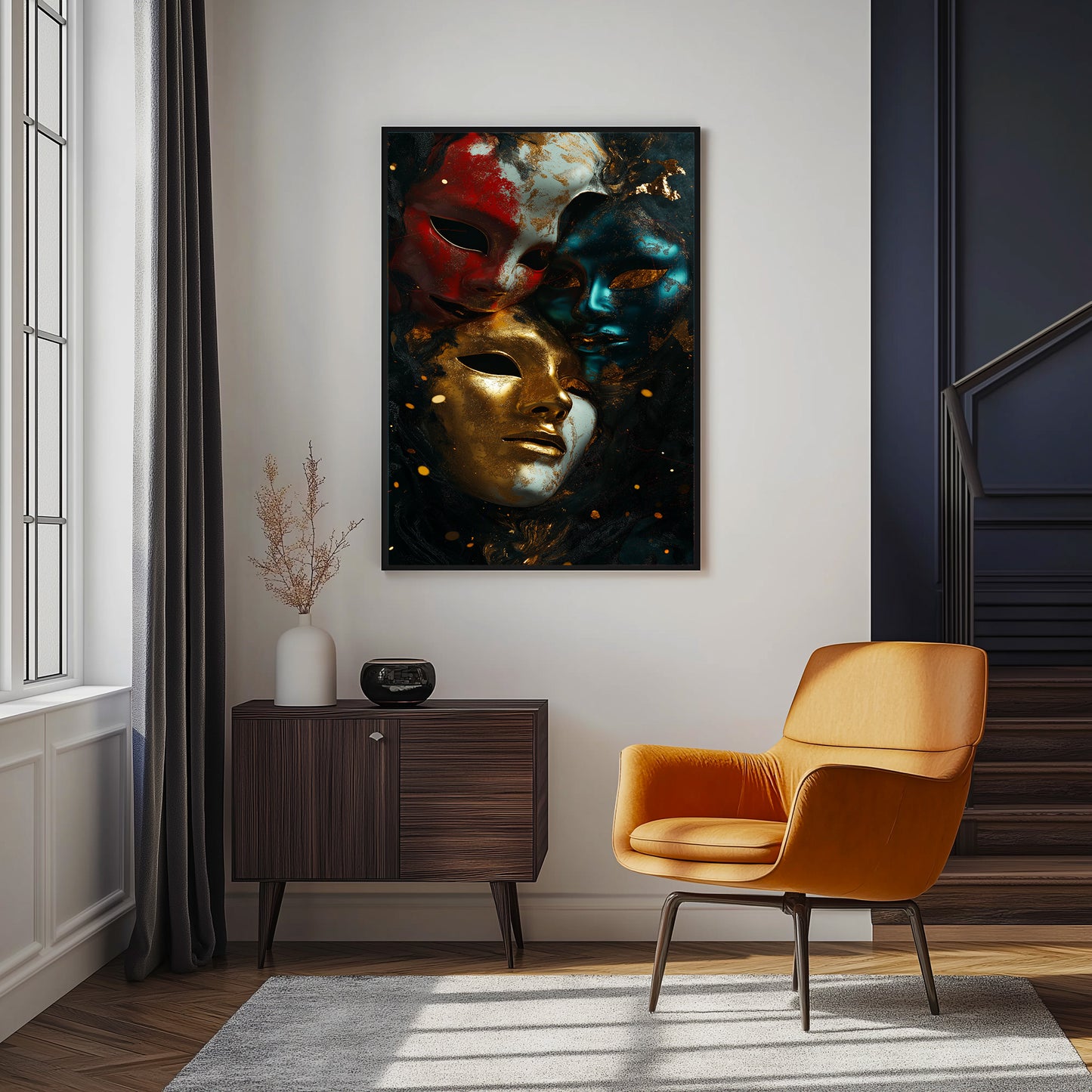 Chromatic Masks Tablo Boyutlarında ve Yüksek Kaliteli Poster