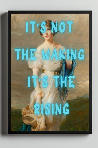It's the Rising Wall Art Print — Empowering Self-Growth Quote Poster