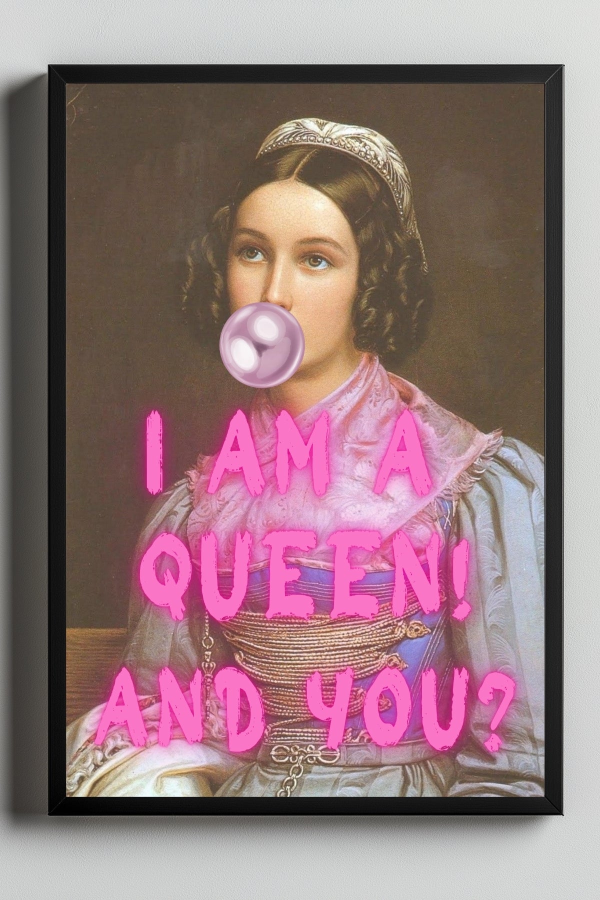 I Am Quinn Wall Art Print — Bold Anti-Hero Quote Poster