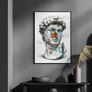 Dream Weaver Morpheus — Surreal David Bust Wall Art Print