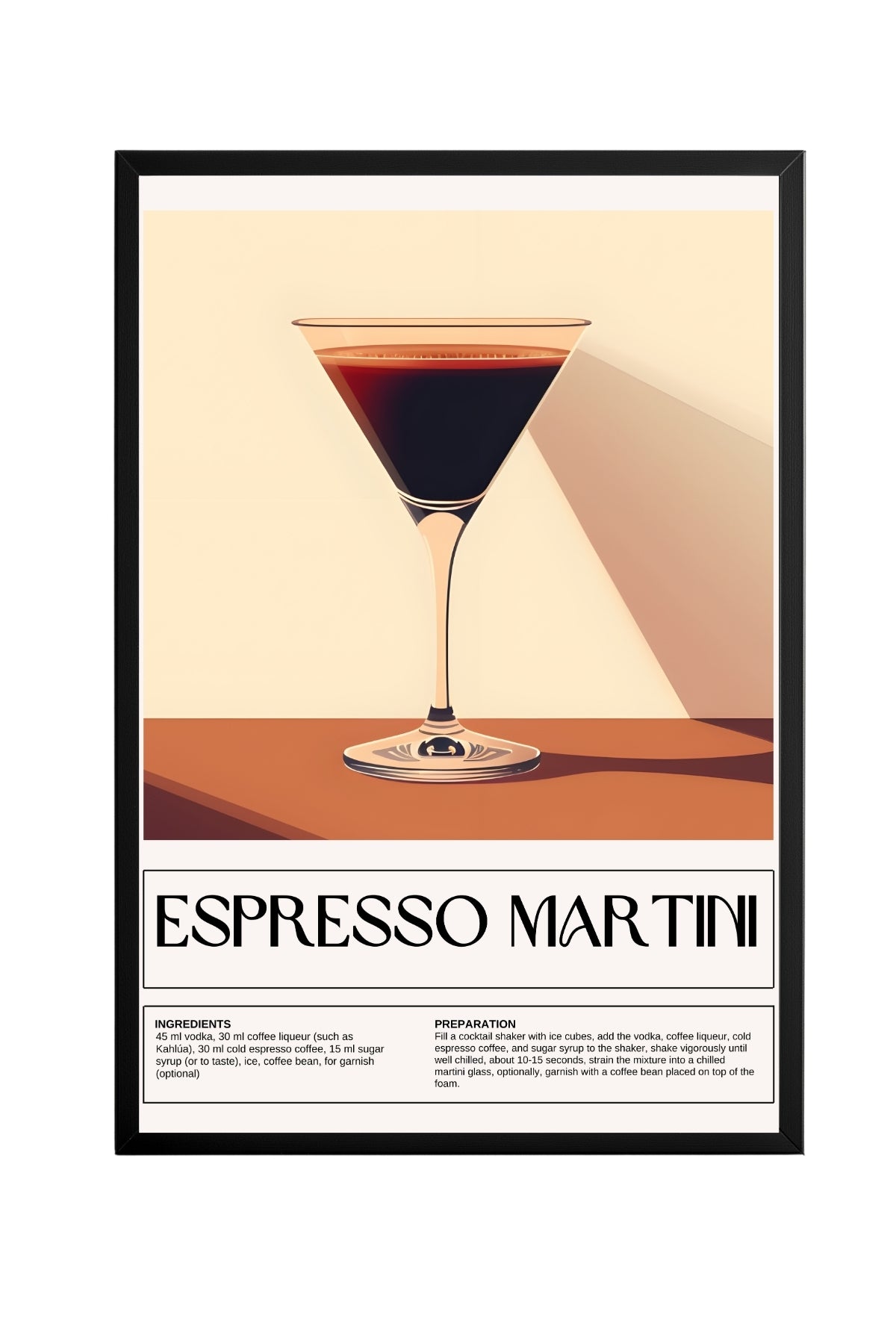 Espresso Martini –  Tablo Boyutlarında ve Yüksek Kaliteli Poster