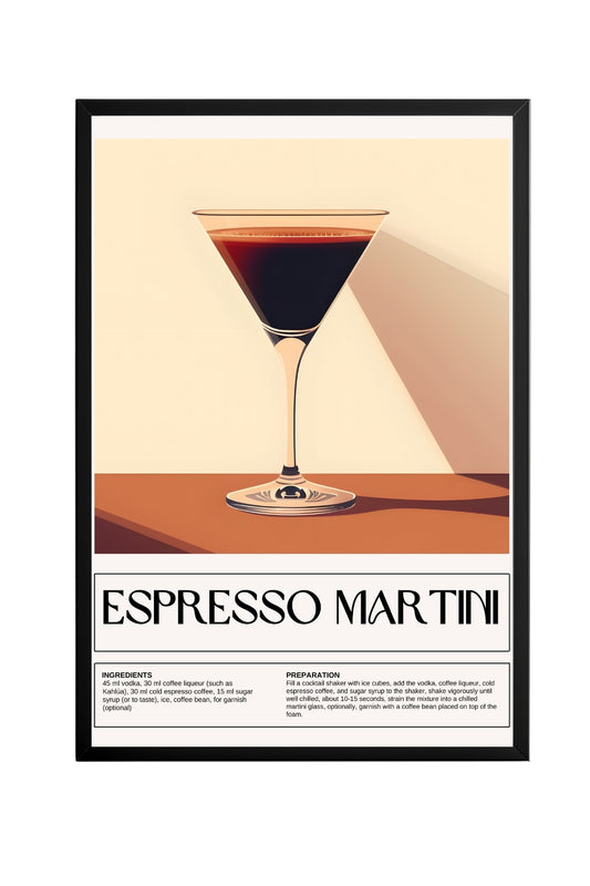 Espresso Martini –  Tablo Boyutlarında ve Yüksek Kaliteli Poster