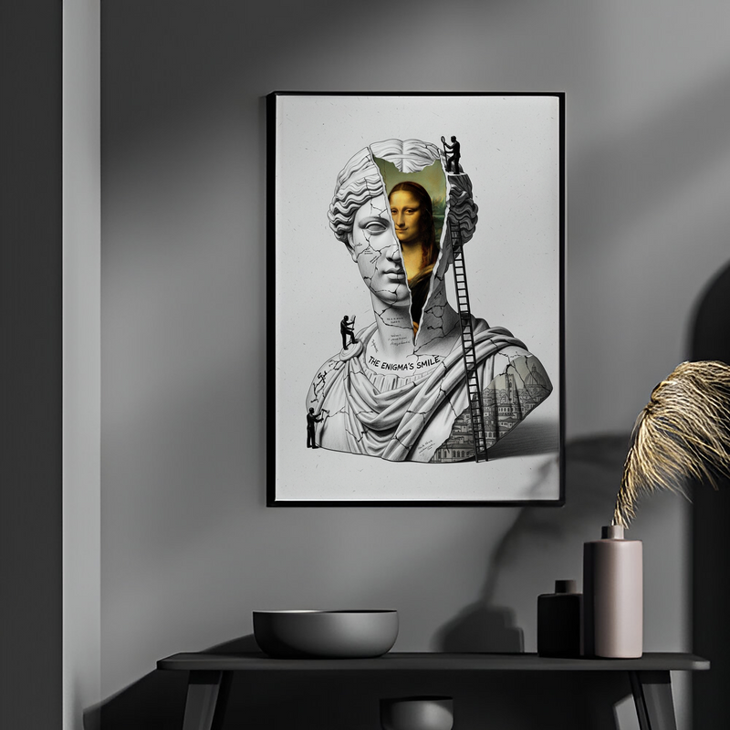 The Enigma's Smile — Mona Lisa Wall Art Print