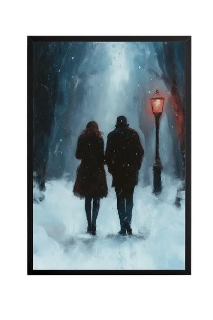 Frosted Steps, Warm Hearts  –  Tablo Boyutlarında ve Yüksek Kaliteli Poster