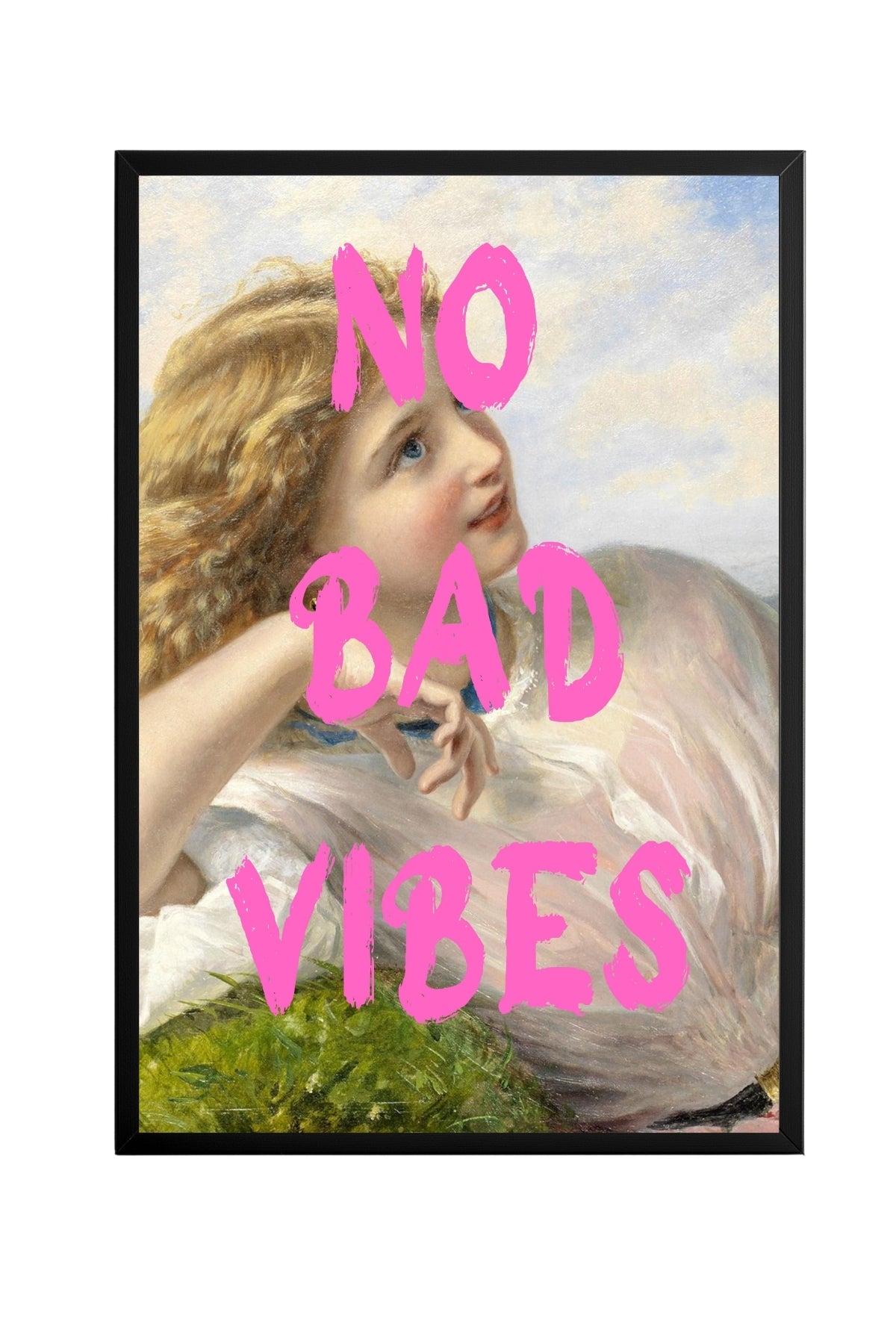 No Bad Vibes –  Tablo Boyutlarında ve Yüksek Kaliteli Poster