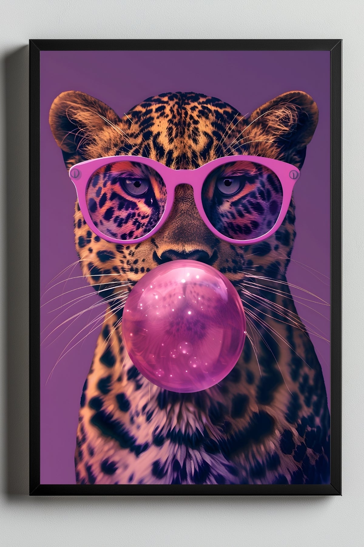 Bubble Chic Wall Art Print — Modern Bubble Lettering Poster
