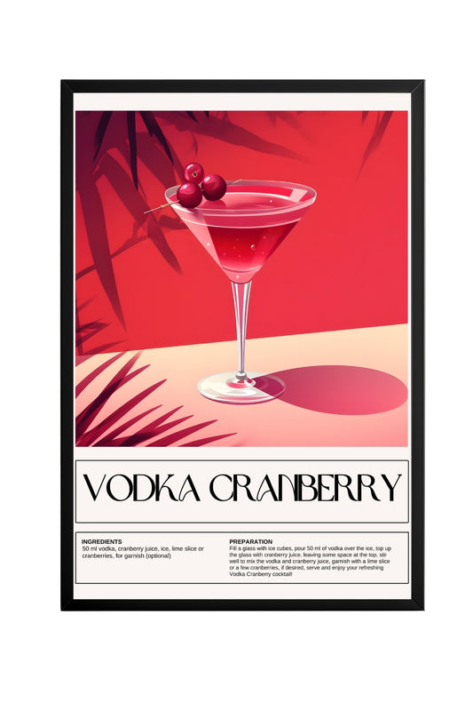 Vodka Cranberry –  Tablo Boyutlarında ve Yüksek Kaliteli Poster