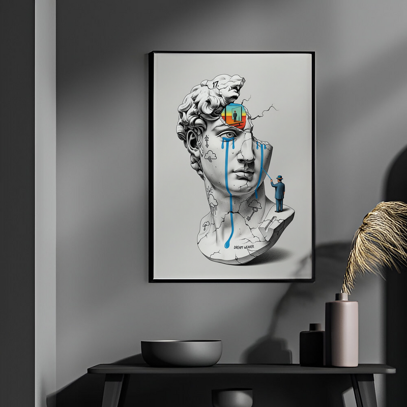Dream Weaver V.2 — Surreal David Bust Wall Art Print