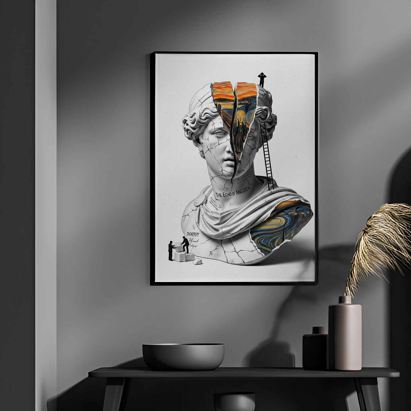 The Echo of Anguish: Çığlık Tablo Boyutlarında ve Yüksek Kaliteli Poster