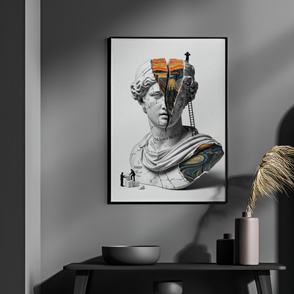 The Echo of Anguish: Çığlık Tablo Boyutlarında ve Yüksek Kaliteli Poster