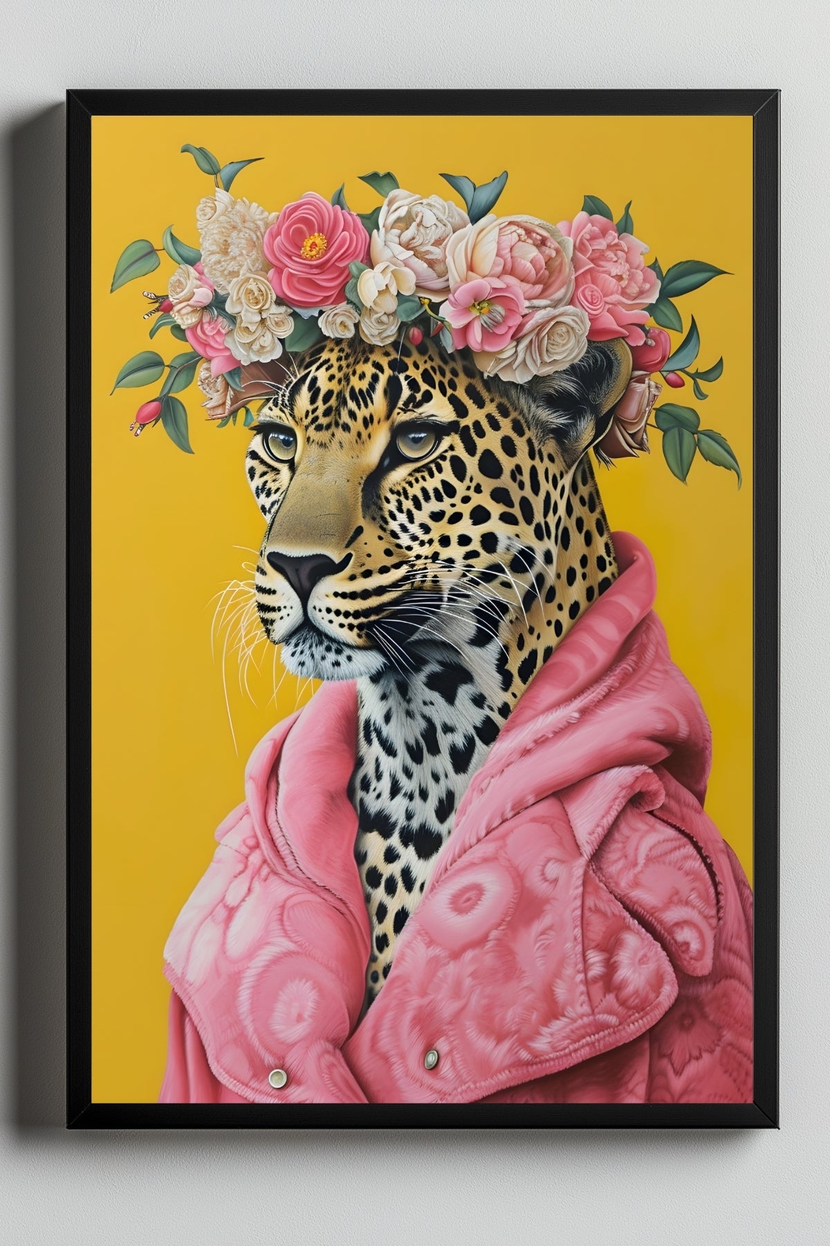 Floral Majesty Wall Art Print — Lush Botanical Bouquet Poster