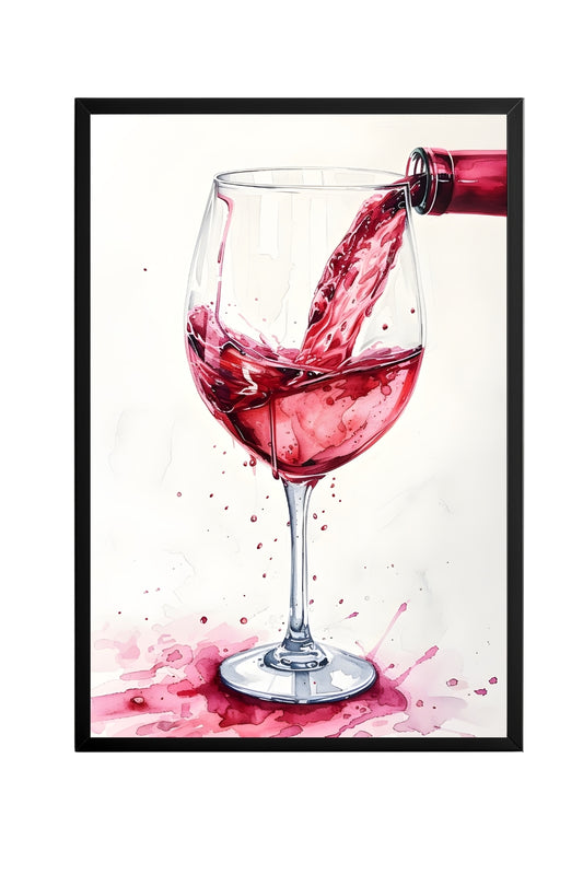 Crimson Cascade –  Tablo Boyutlarında ve Yüksek Kaliteli Poster