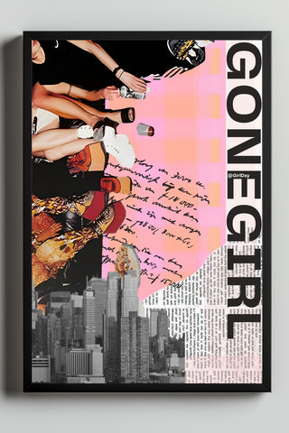 Gone Girl Wall Art Print — Bold Mysterious Quote Poster