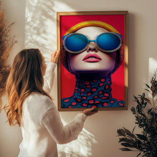 Color Burst Wall Art Print — Vibrant Pop Portrait Poster