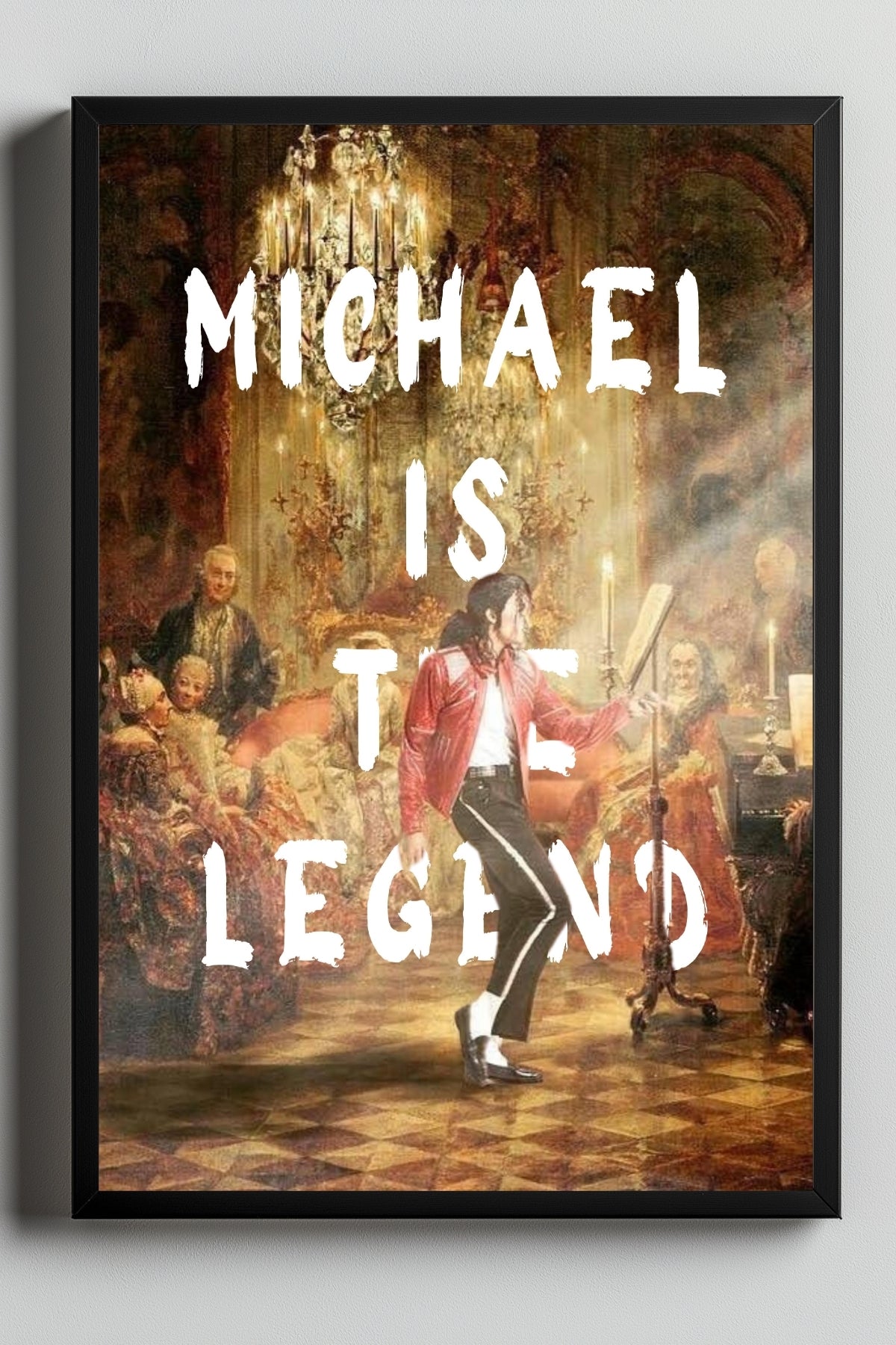 Michael Is The Legend Wall Art Print — Basketball Tribute Poster