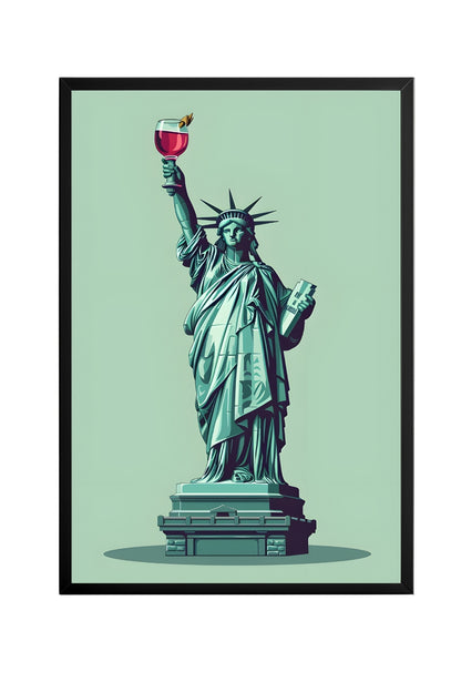 Liberty in Every Pour –  Tablo Boyutlarında ve Yüksek Kaliteli Poster