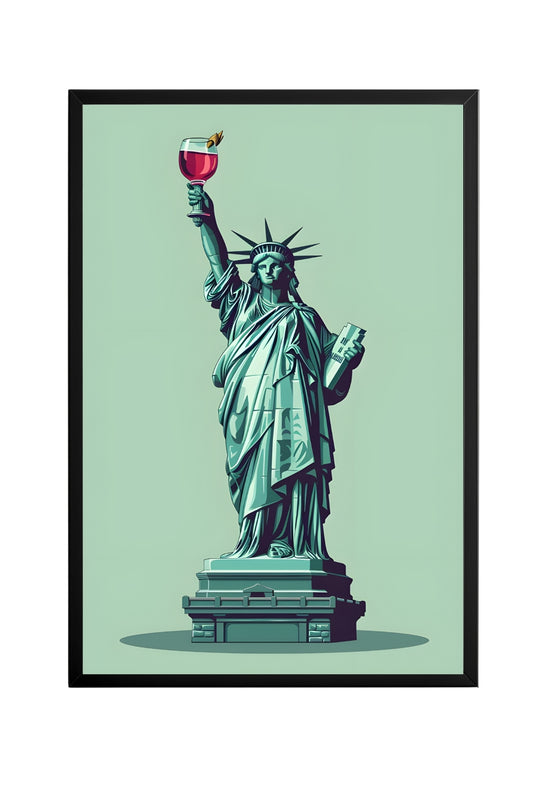 Liberty in Every Pour –  Tablo Boyutlarında ve Yüksek Kaliteli Poster