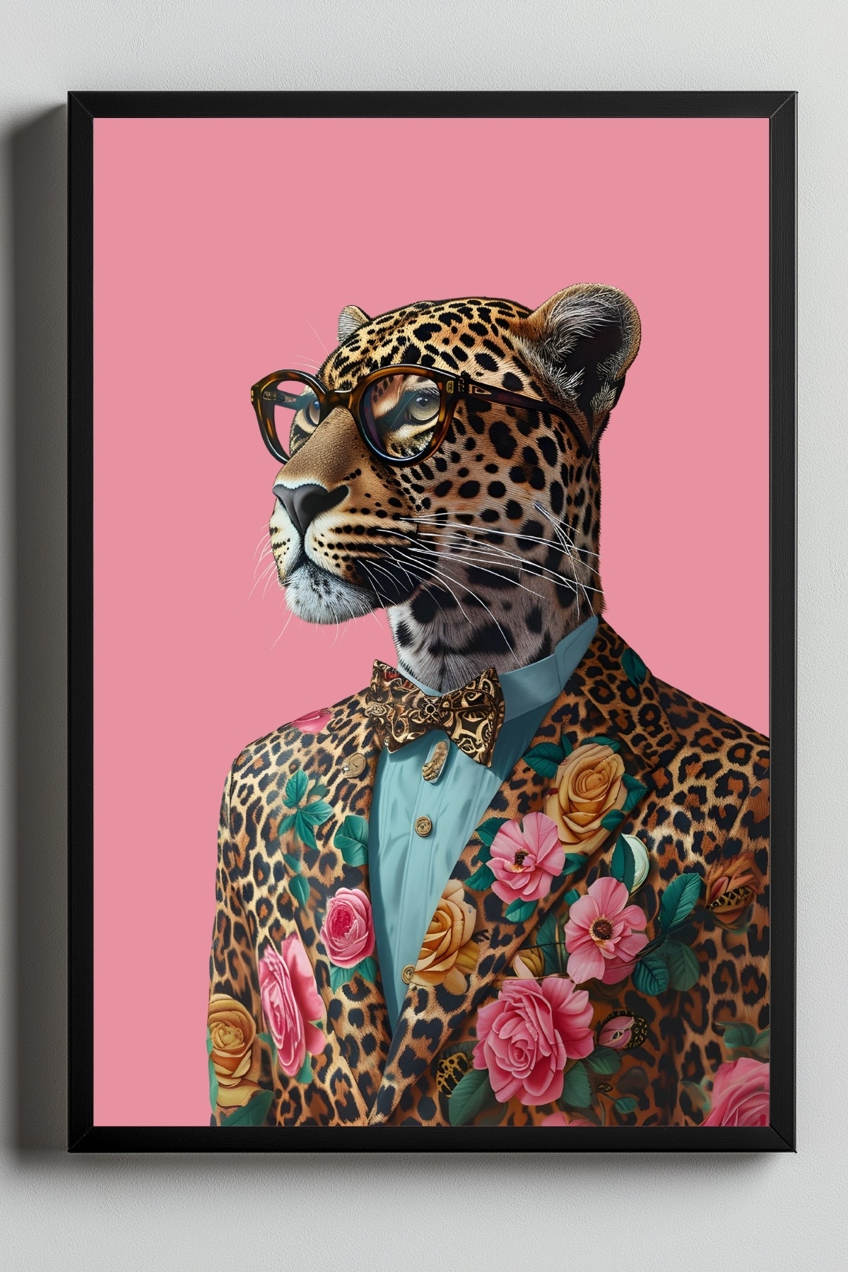 The Sophisticated Wild Wall Art Print — Refined Animal Portrait Poster