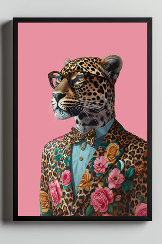 The Sophisticated Wild Wall Art Print — Refined Animal Portrait Poster