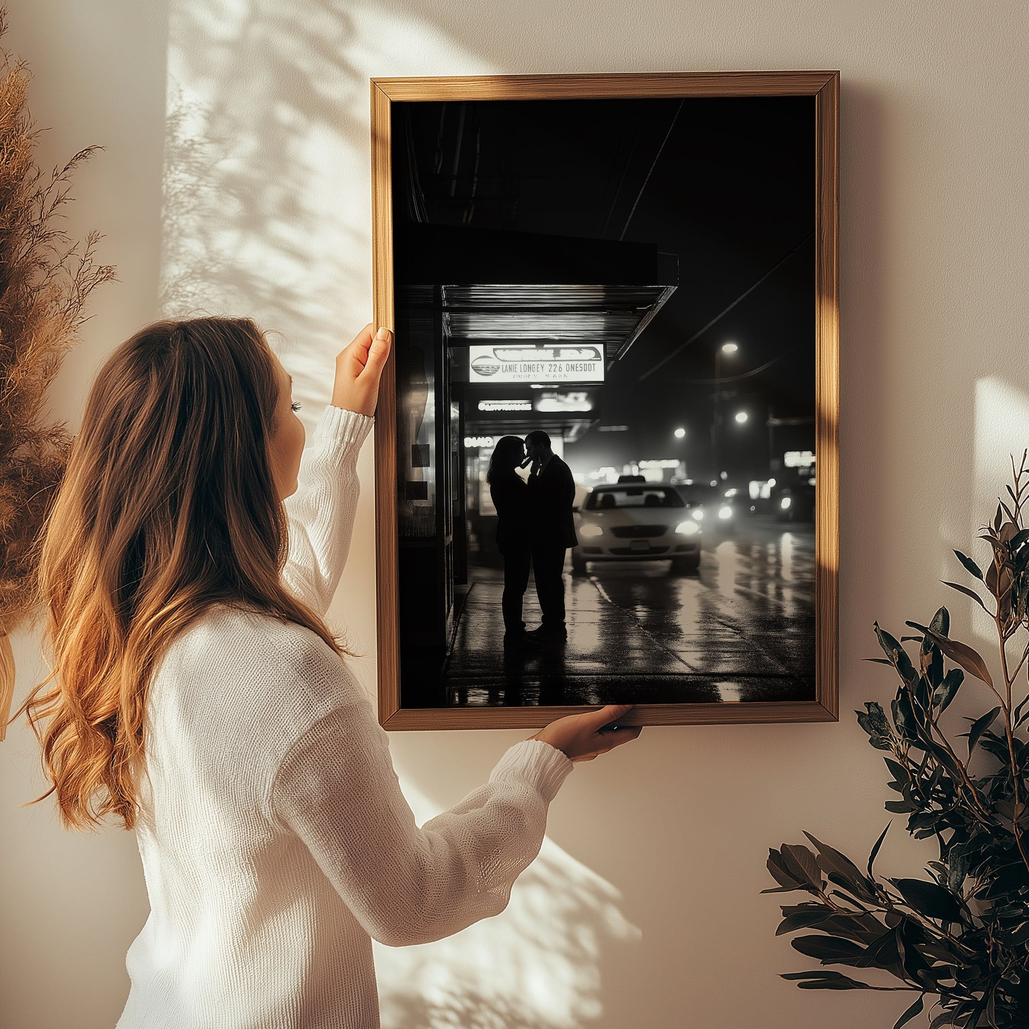 Window of Love Wall Art Print — Romantic View Poster