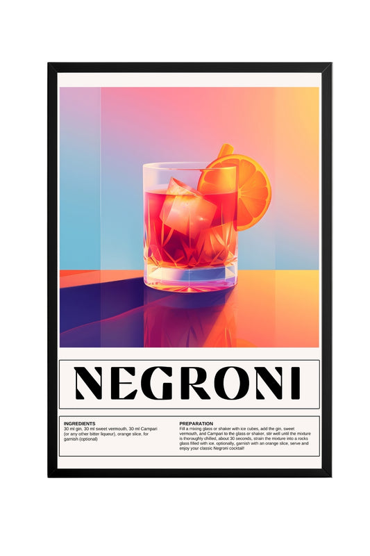 Negroni –  Tablo Boyutlarında ve Yüksek Kaliteli Poster