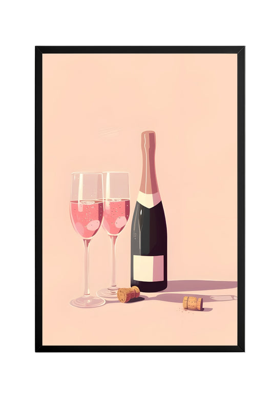 Blush & Bubbles –  Tablo Boyutlarında ve Yüksek Kaliteli Poster