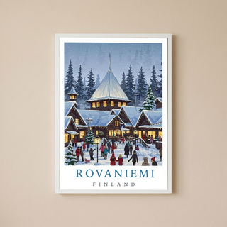 Rovaniemi Finland — Santa Village Winter Travel Wall Art Print