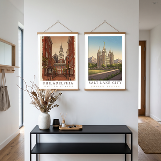 Philadelphia USA — Independence Hall Historic Wall Art Print