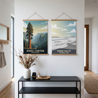 Kings Canyon National Park Poster — Vintage California Giant Sequoia Print