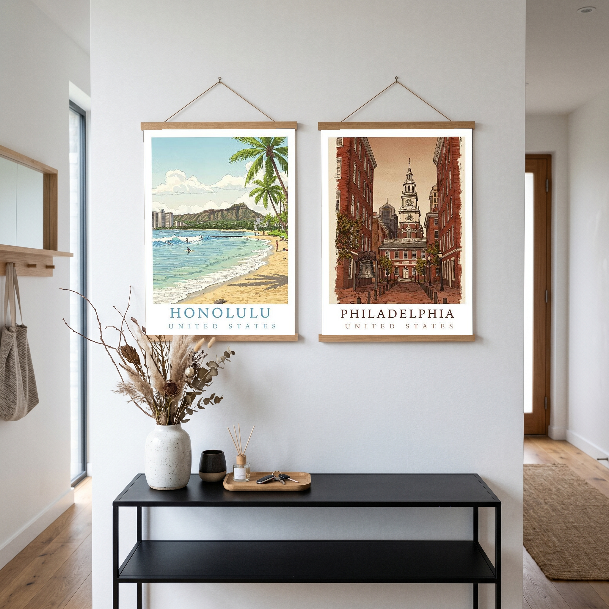 Honolulu Hawaii — Waikiki Beach Diamond Head Wall Art Print