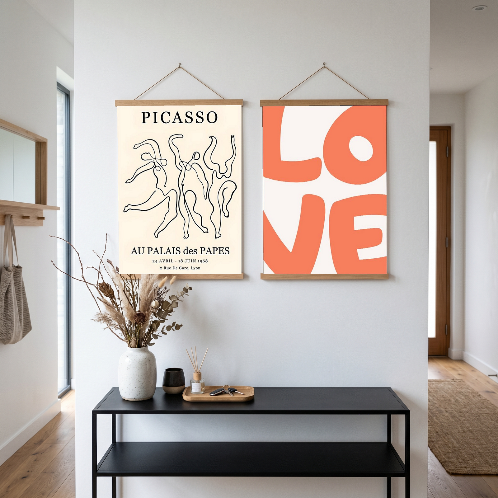 Picasso Au Palais des Papes 1968 Exhibition Poster Vintage Line Art Print