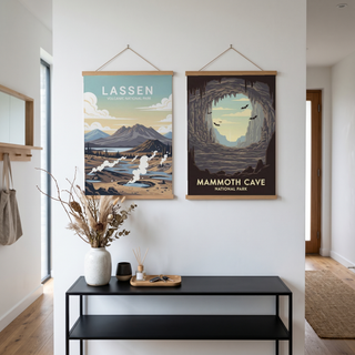 Lassen Volcanic National Park Poster — Vintage California Hydrothermal Print