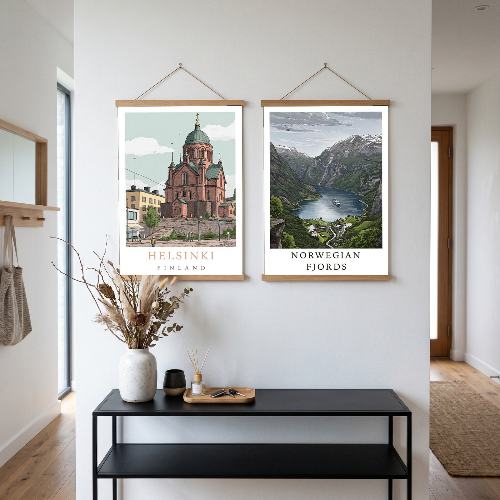 Helsinki Finland Travel Poster — Uspenski Cathedral Nordic City Print
