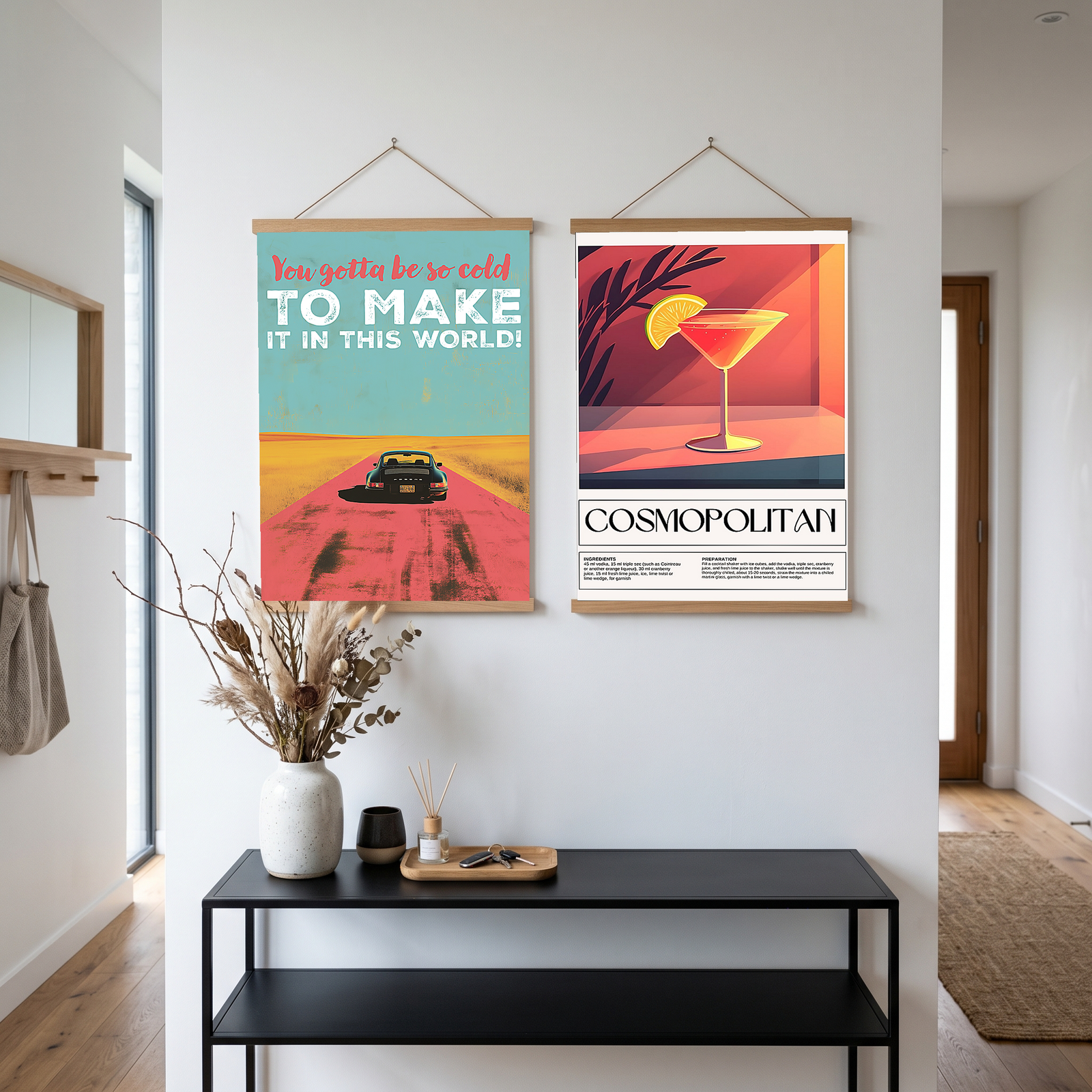 Porsche Wall Decor — Retro Travel Quote Cold To Make It Print