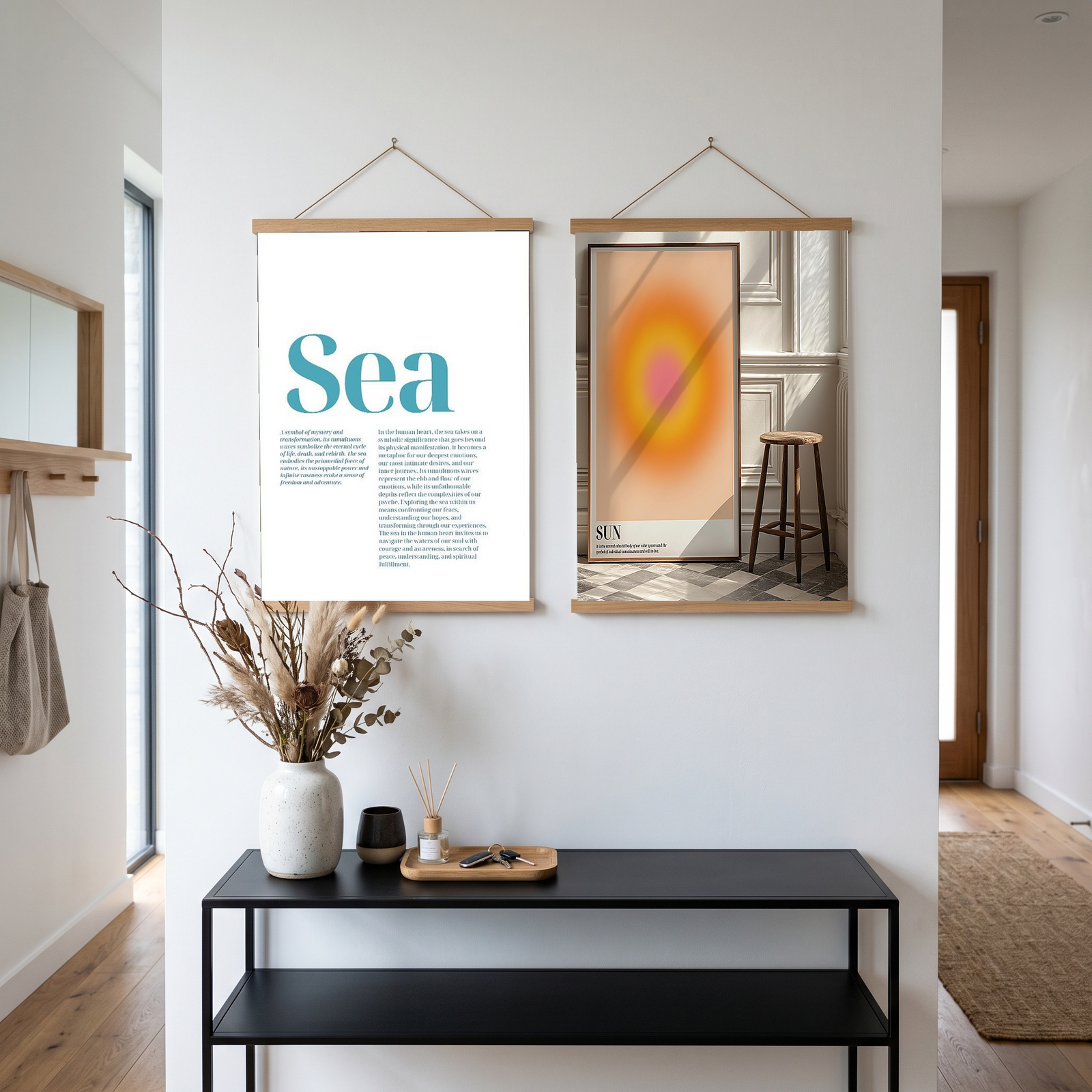 Sea Typography Poster — Ocean Meditation Quote Wall Art