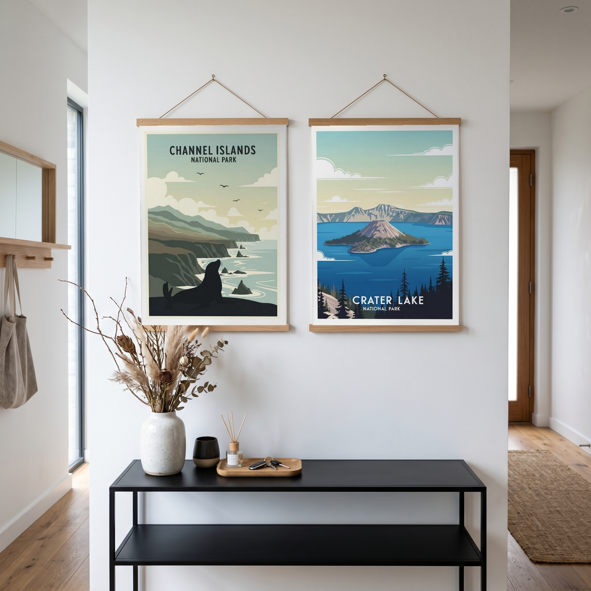 Channel Islands National Park Poster — Vintage California Sea Lion Coast Print