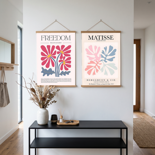 Freedom Bloom Where You Are Planted Floral Poster - Pink Daisy Wall Art Print