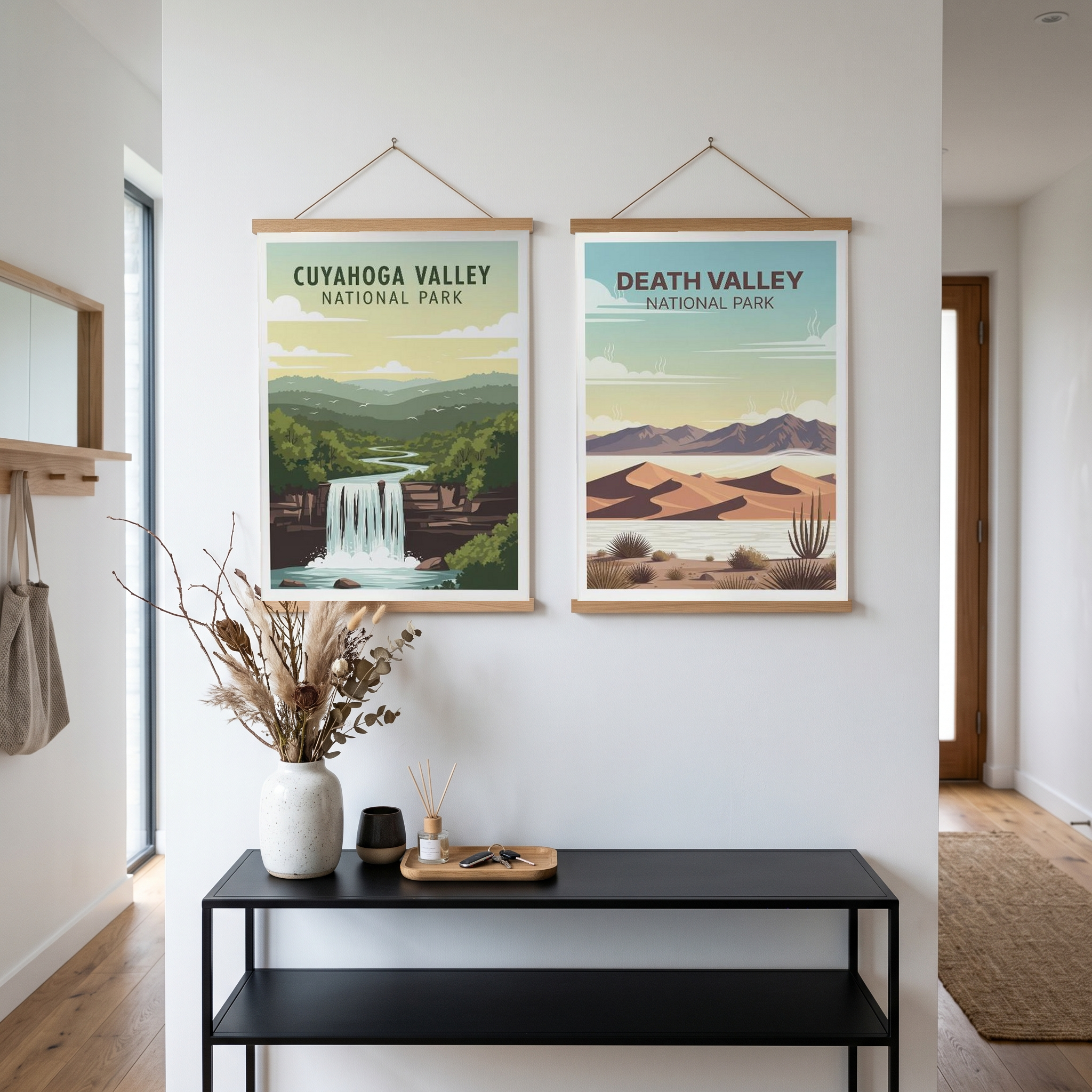 Cuyahoga Valley National Park Poster — Vintage Ohio Brandywine Falls Print