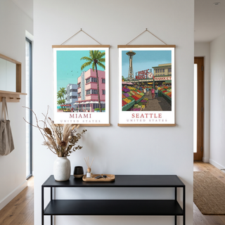 Miami Florida — Art Deco Ocean Drive Wall Art Print